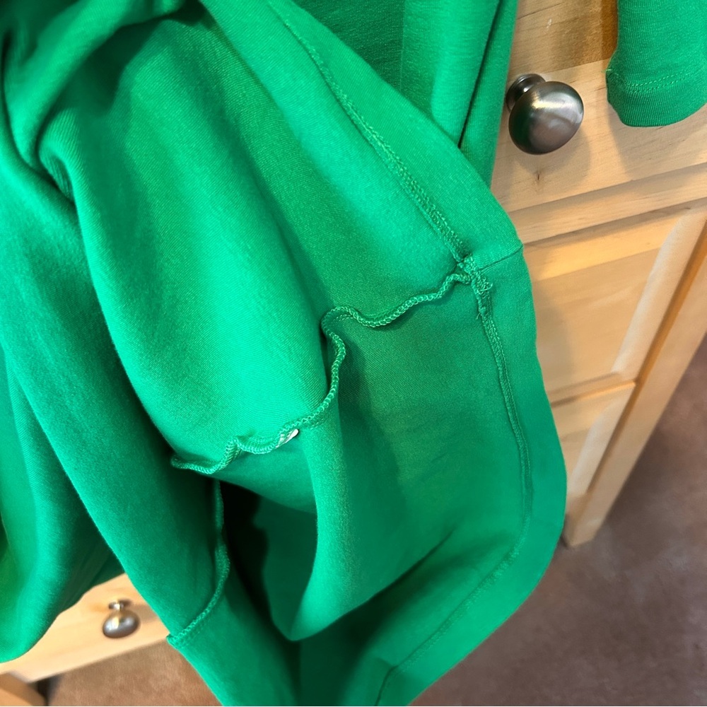 Zara Green Gathered Midi Dress - Picture 9 of 10